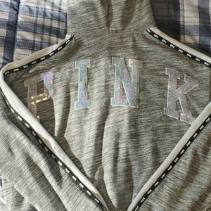 PINK Gray Hoodie